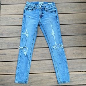 Frame Le Garçon Distressed Jeans Size 25